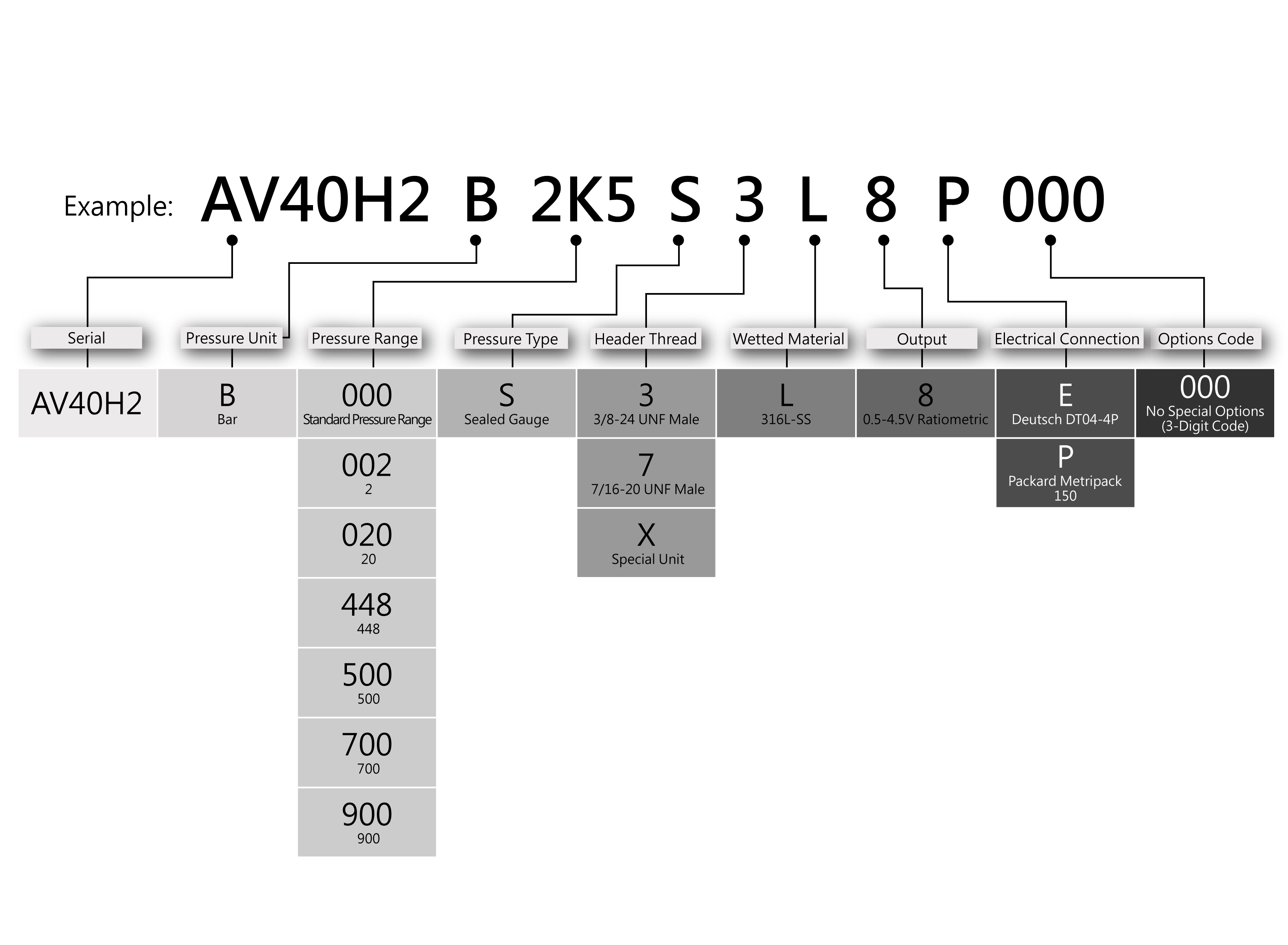 Ordering Information for AV40H2